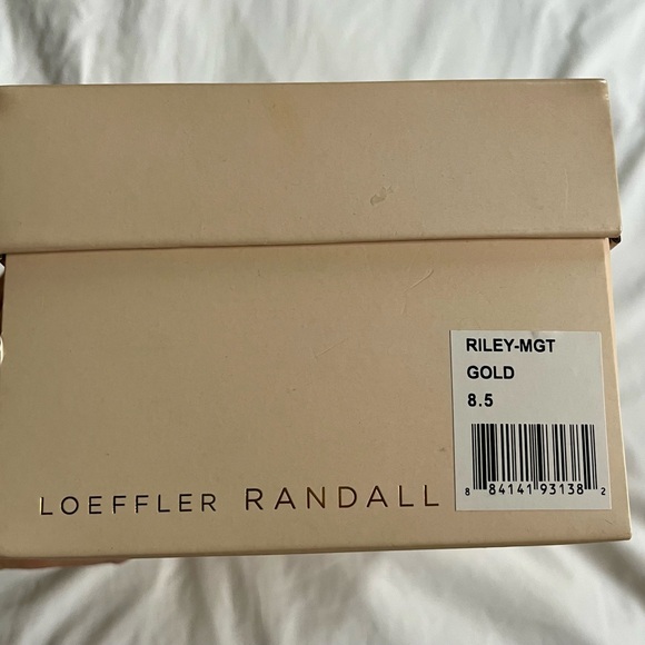 Loeffler Randall Riley Gold Lace Up Sandal Size 8.5 - Picture 4 of 10